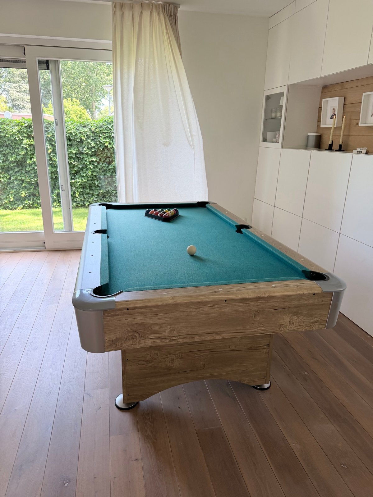 Top Table Pooltafel compleet met ball return en accessoires, Ophalen, Gebruikt, Pooltafel