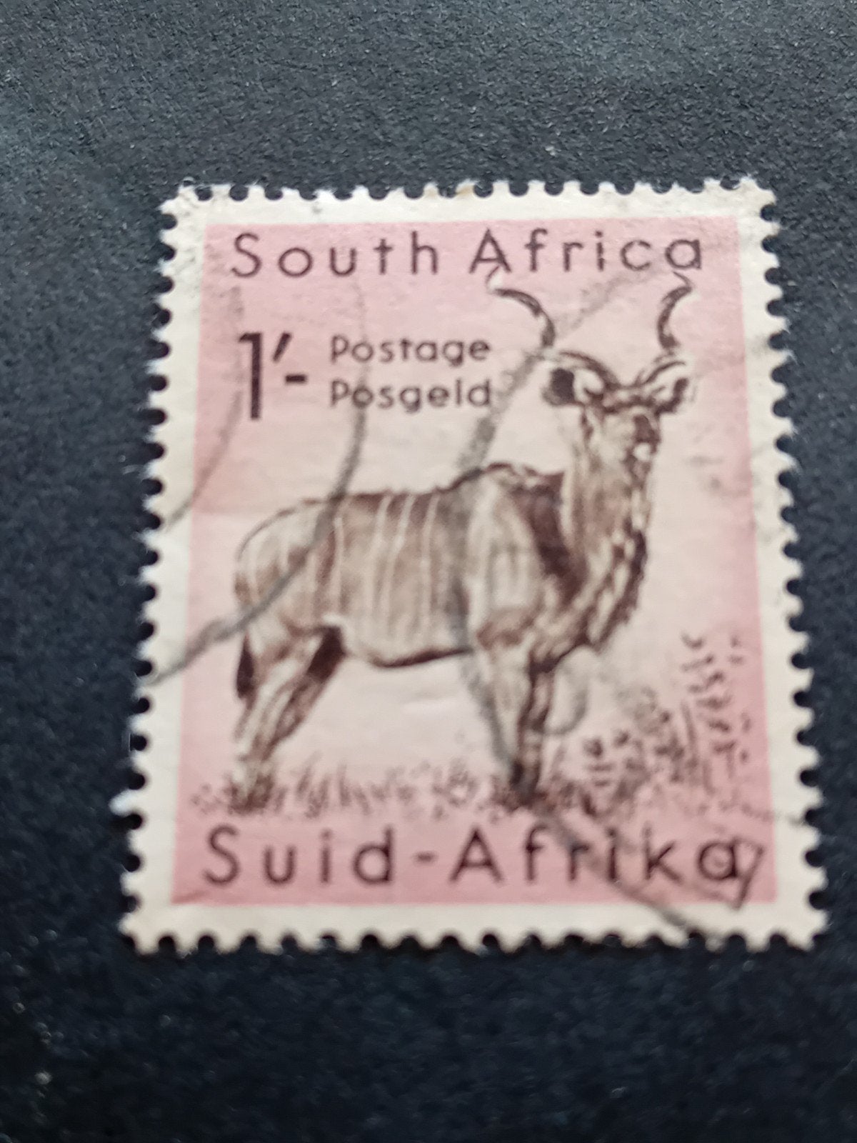 Zuid-Afrikaanse postzegel met Kudu - Gestempeld, Ophalen of Verzenden, Gestempeld