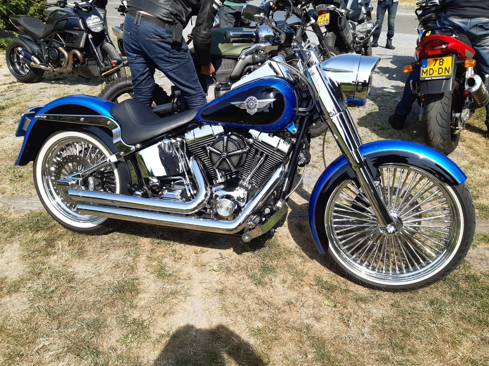 Harley-Davidson Fatboy  Super mooi, 2 cilinders, Motorrijbewijs A, Gebruikt, Particulier