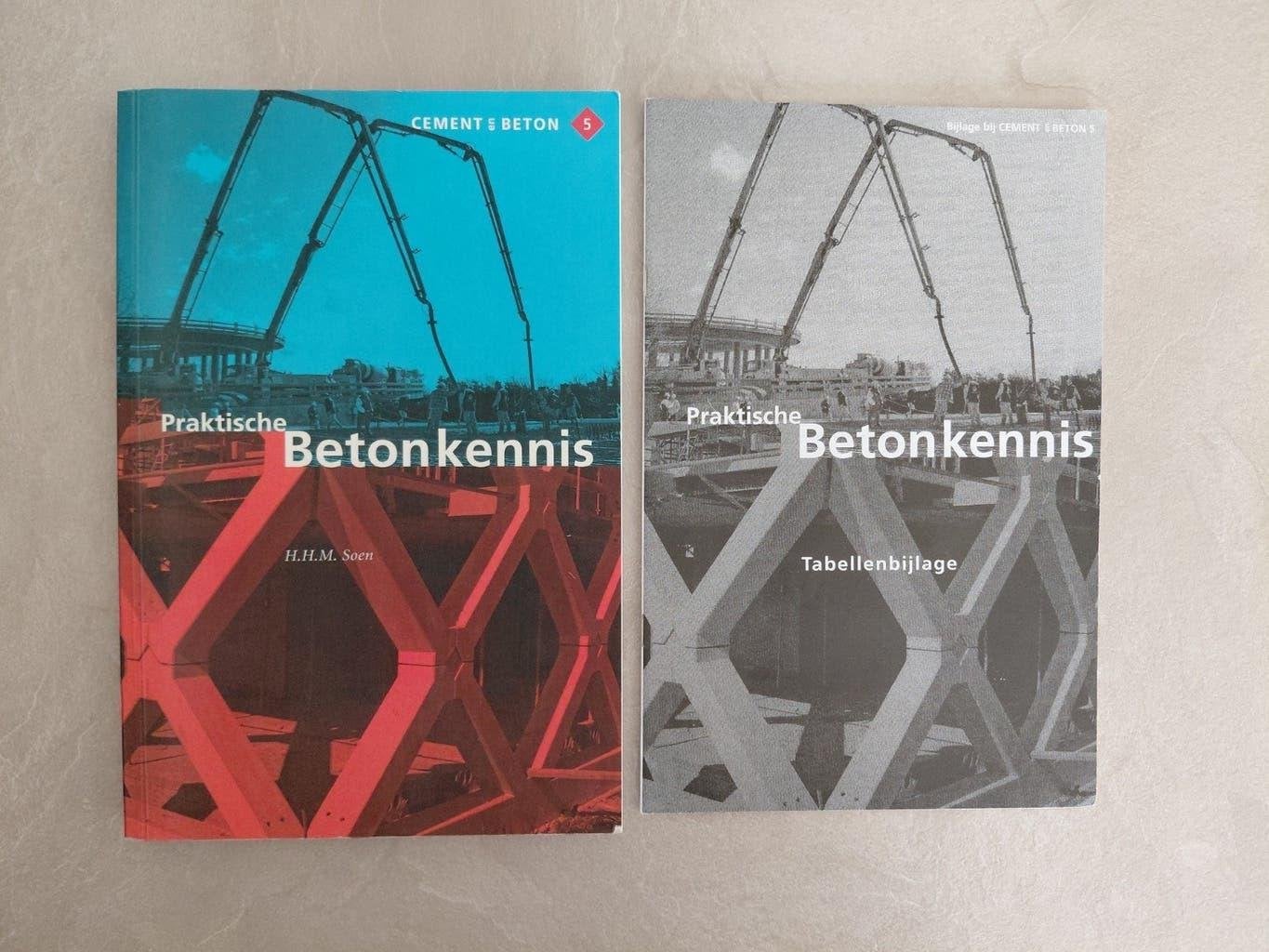 Praktische Betonkennis met tabellenbijlage, Boeken, Studieboeken en Cursussen, Ophalen of Verzenden, Beta, Zo goed als nieuw, HBO
