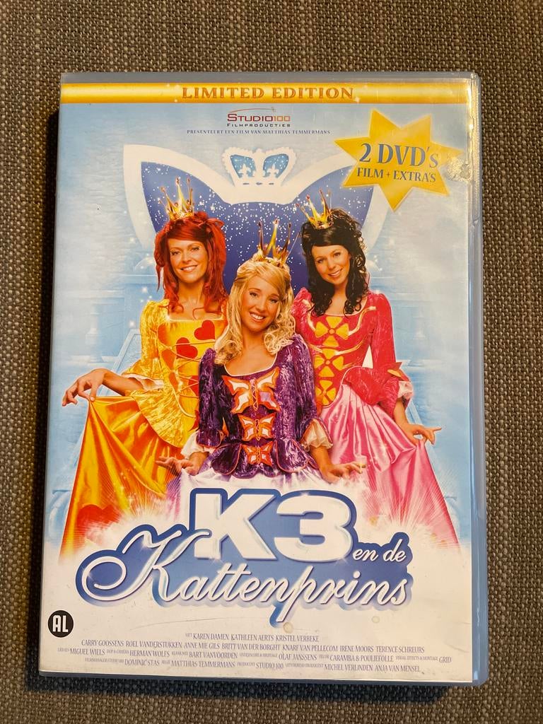 K3 en de Kattenprins - Limited Edition dvd (2 dvd-box), Avontuur, Alle leeftijden, Boxset, Ophalen of Verzenden