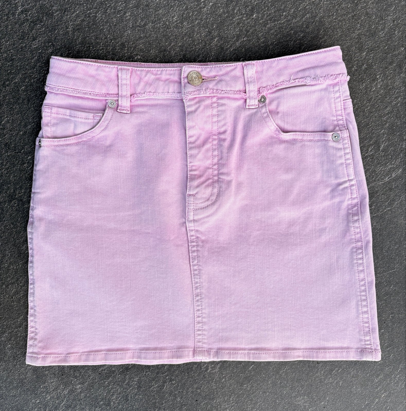 Scotch & Soda verstelbare roze spijkerrok, maat 140, Ophalen of Verzenden, Gebruikt, Meisje, Jurk of Rok