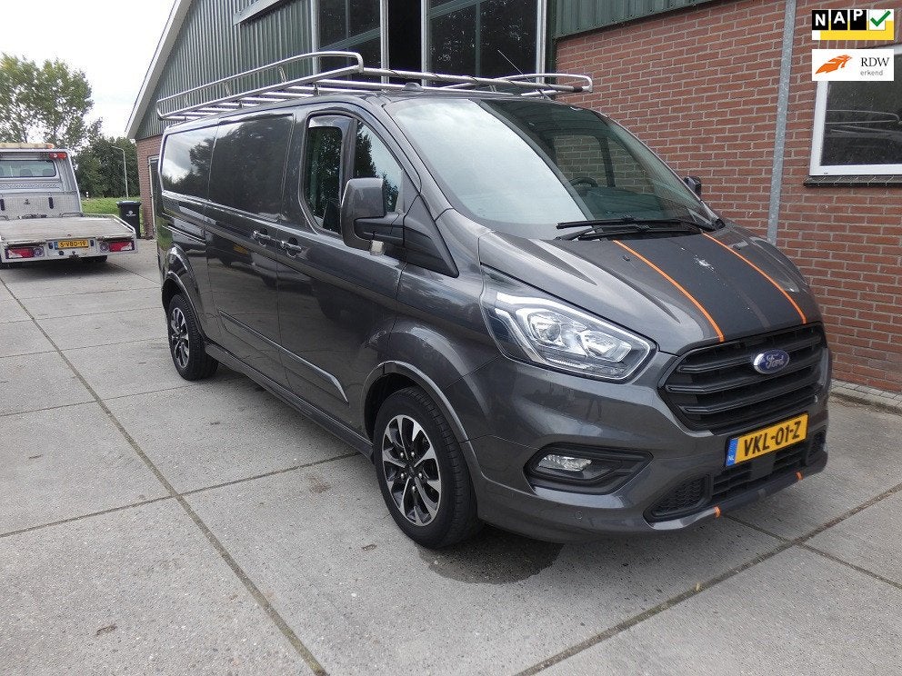 Ford Transit Custom 320 2.0 TDCI L2H1 Sport*navi/cam * 3zits, Dealer onderhouden, 15 km/l, 4 cilinders, Leder en Stof