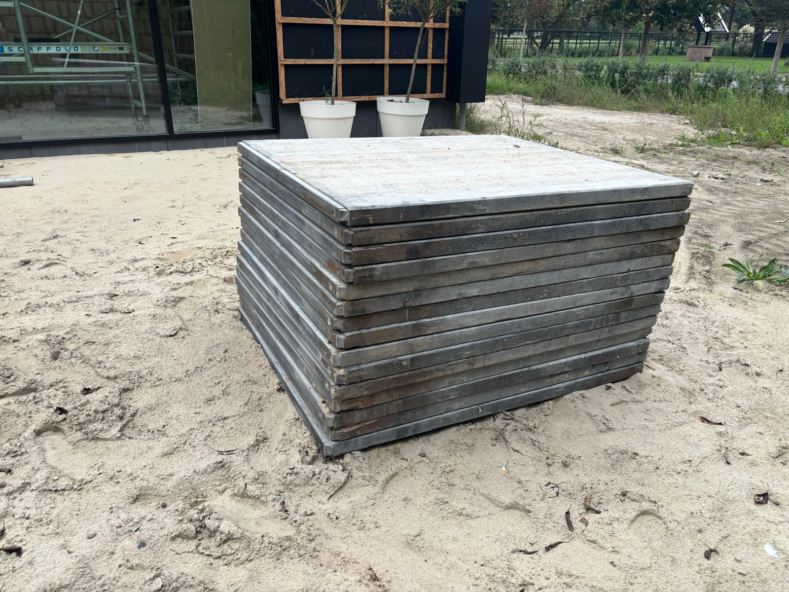 35 stuks Stapelbare rijplaten / steenschotten, Ophalen, Gebruikt, Overige materialen, 20 tot 50 mm