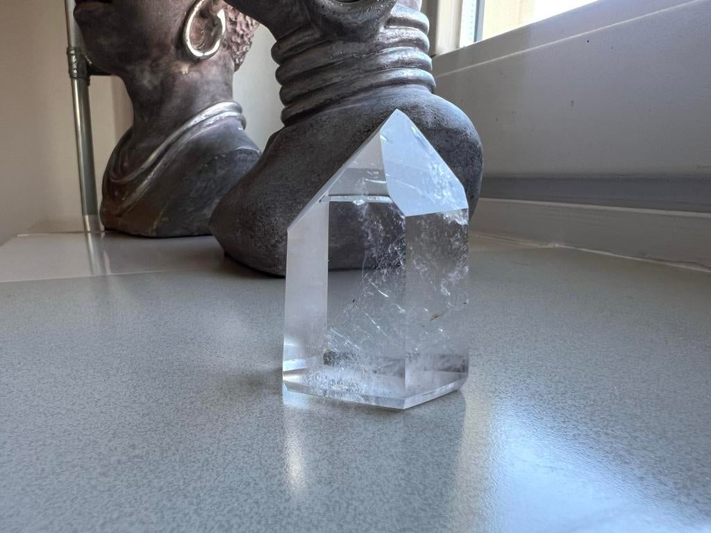 Heldere Bergkristal punt, Ophalen of Verzenden, Mineraal