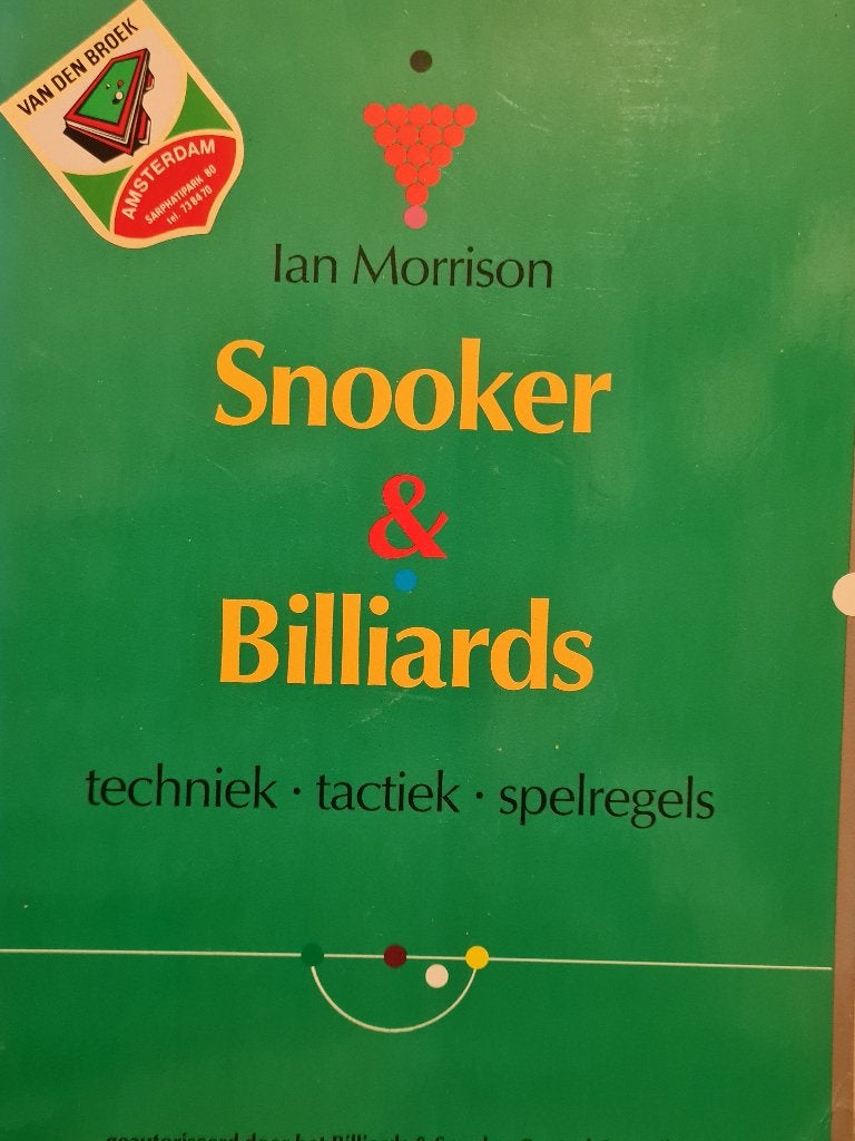 Snooker & Billiards: techniek, tactiek, spelregels, Verzenden, Zo goed als nieuw, Ian Morrison, Overige sporten