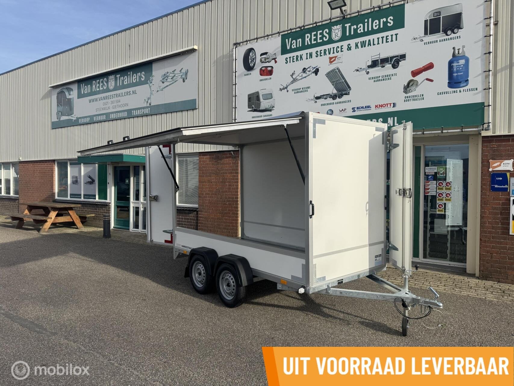 VDM Verkoopwagen gesloten zijklep zijdeur nieuw 300x150x180, Nieuw