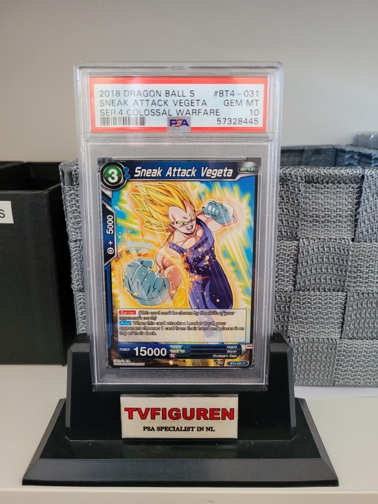 Dragon Ball Super Card Game Sneak Attack Vegeta PSA 10, Ophalen of Verzenden, Nieuw, Losse kaart