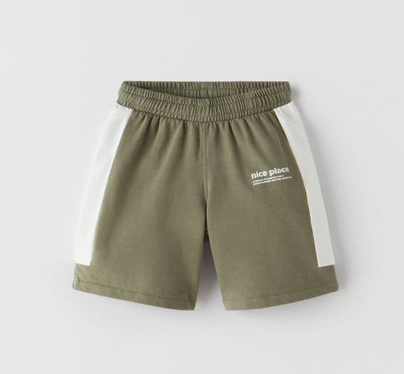 Zara jongens short bermuda kaki wit met biezen maat 164, Broek, Nieuw, Ophalen of Verzenden, Zara Boys