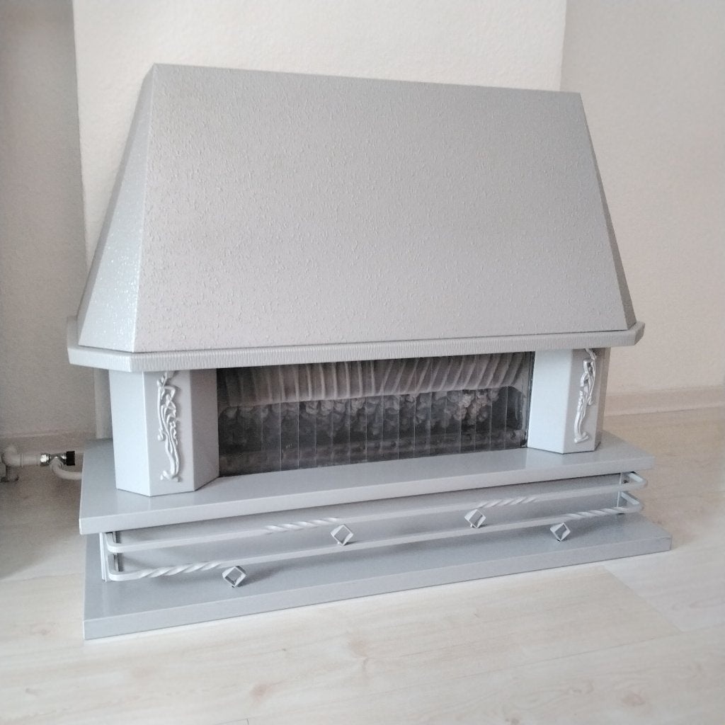 Gashaard Faber Castell Barok grijs gemoffeld, Huis en Inrichting, Ophalen, Gebruikt, Gas, Gaskachel