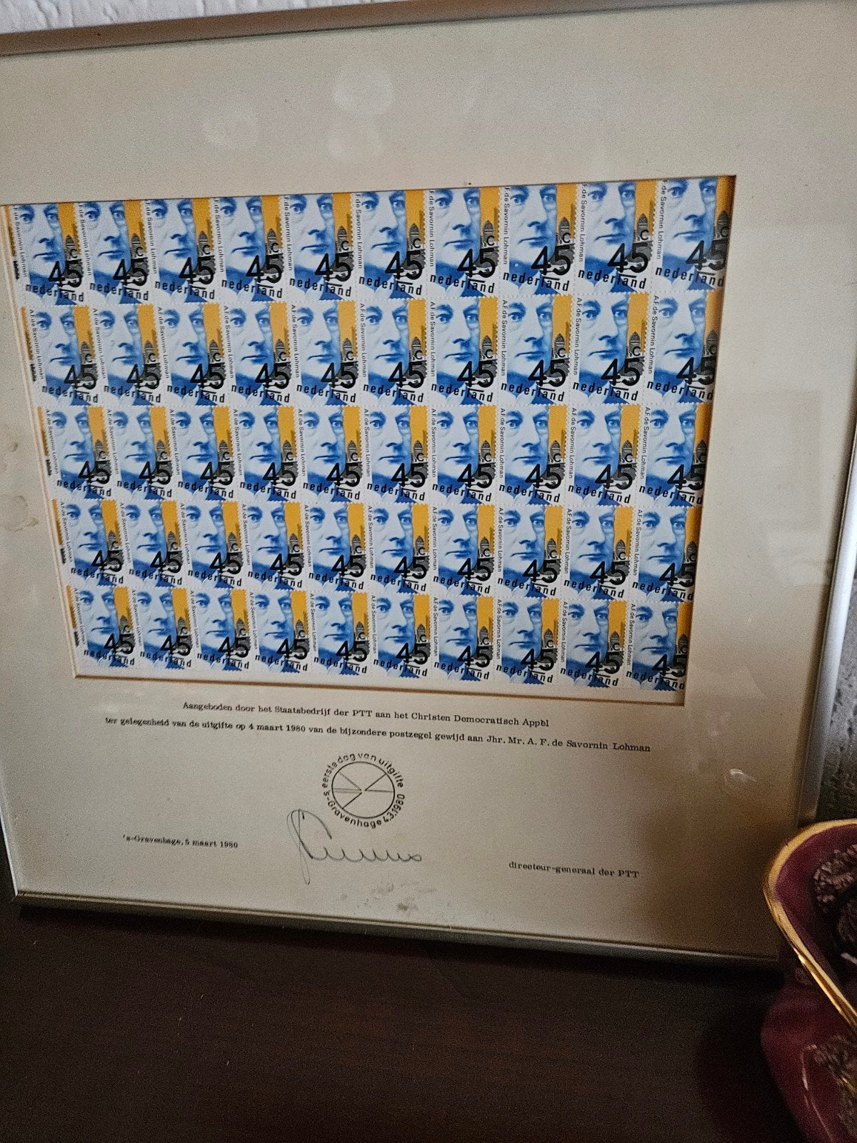 Unieke PTT uitgave 55 zegels CDA 1980 Savorin Lohman, Ophalen of Verzenden, Na 1940, Postfris