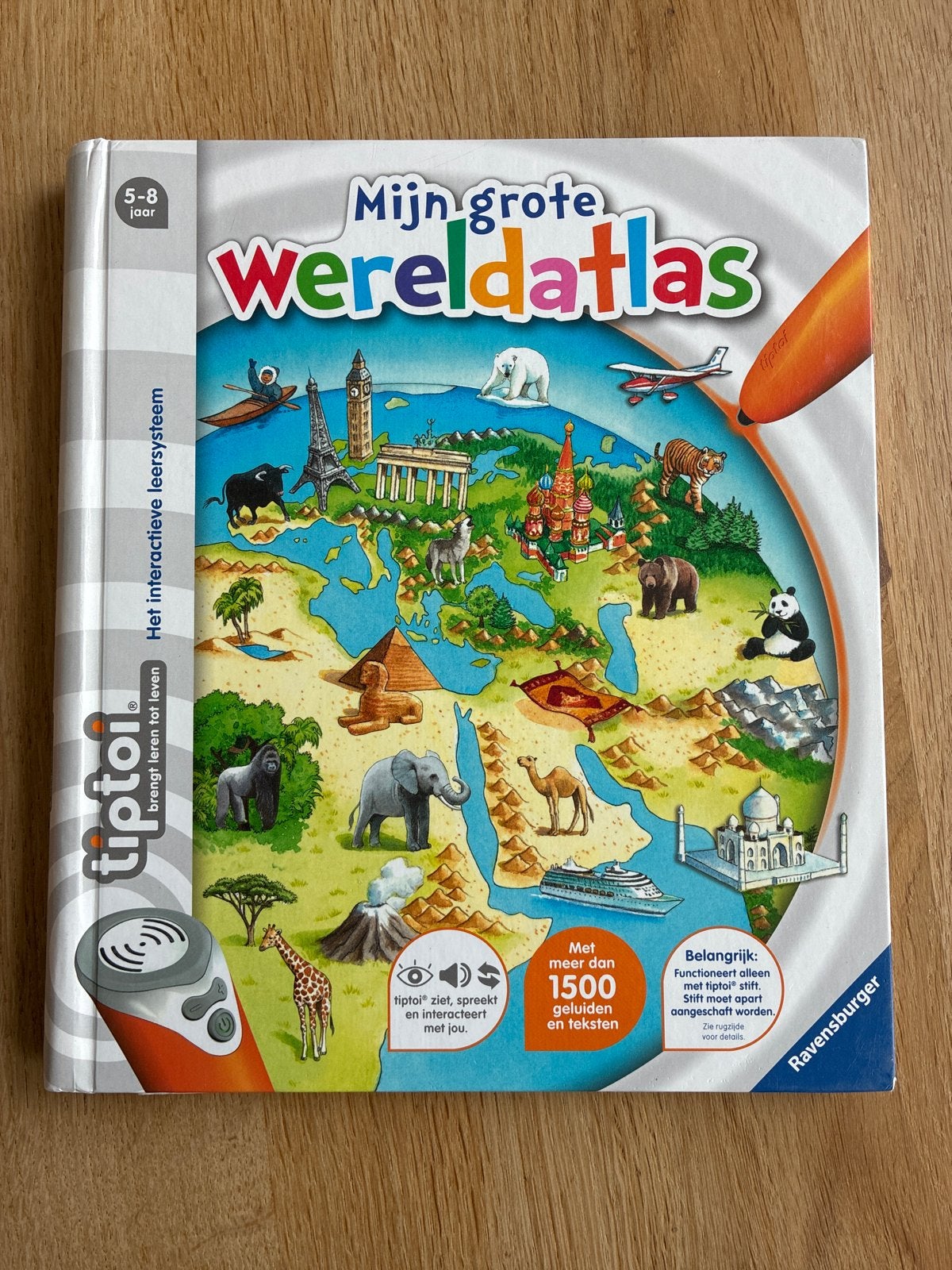 Mijn Grote Wereldatlas - Ravensburger Tiptoi, Ophalen of Verzenden, Zo goed als nieuw