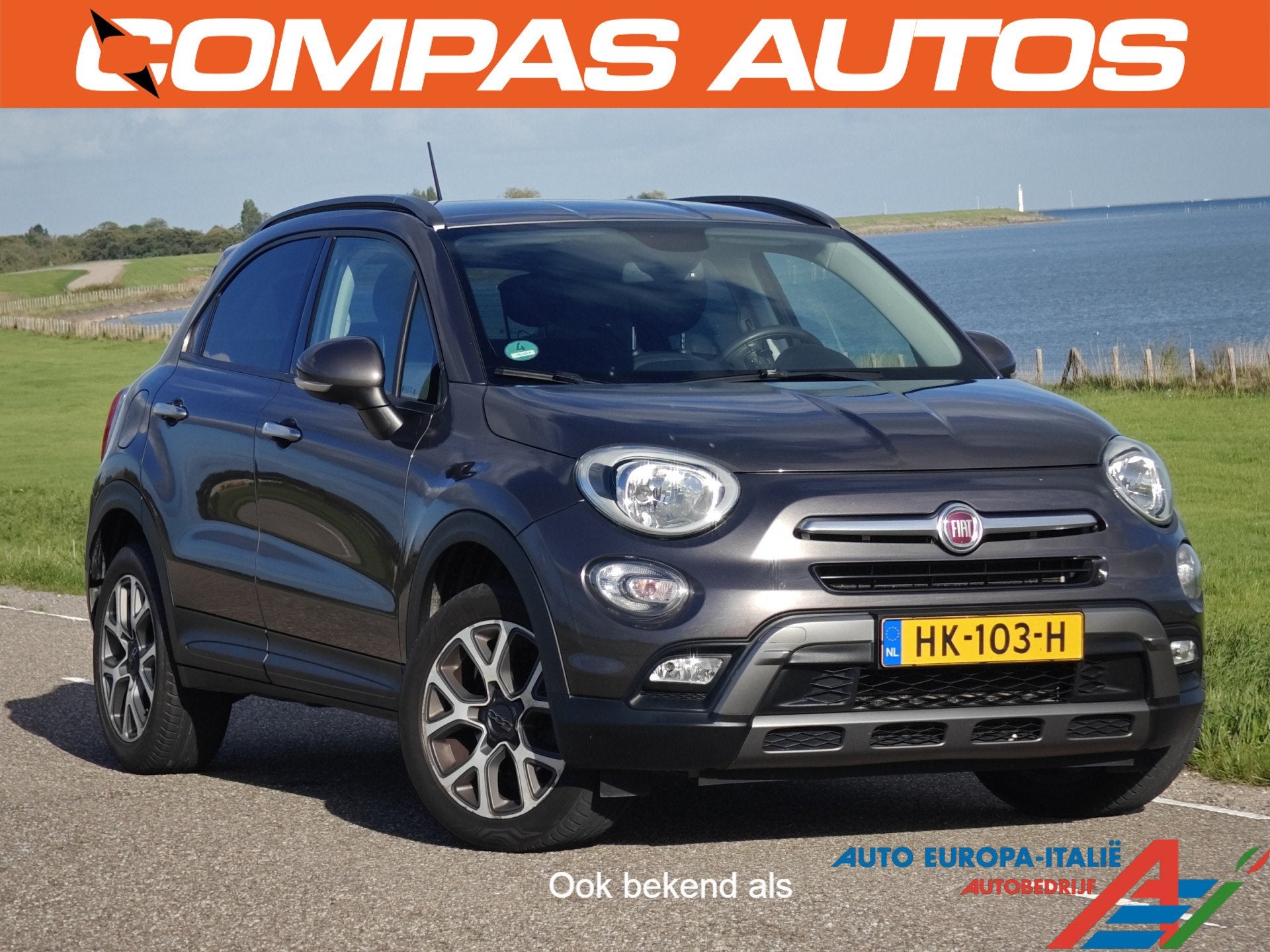 Fiat 500X 1.4 Turbo MultiAir Lounge (bj 2015, automaat), Gebruikt, 4 cilinders, Bruin, Origineel Nederlands