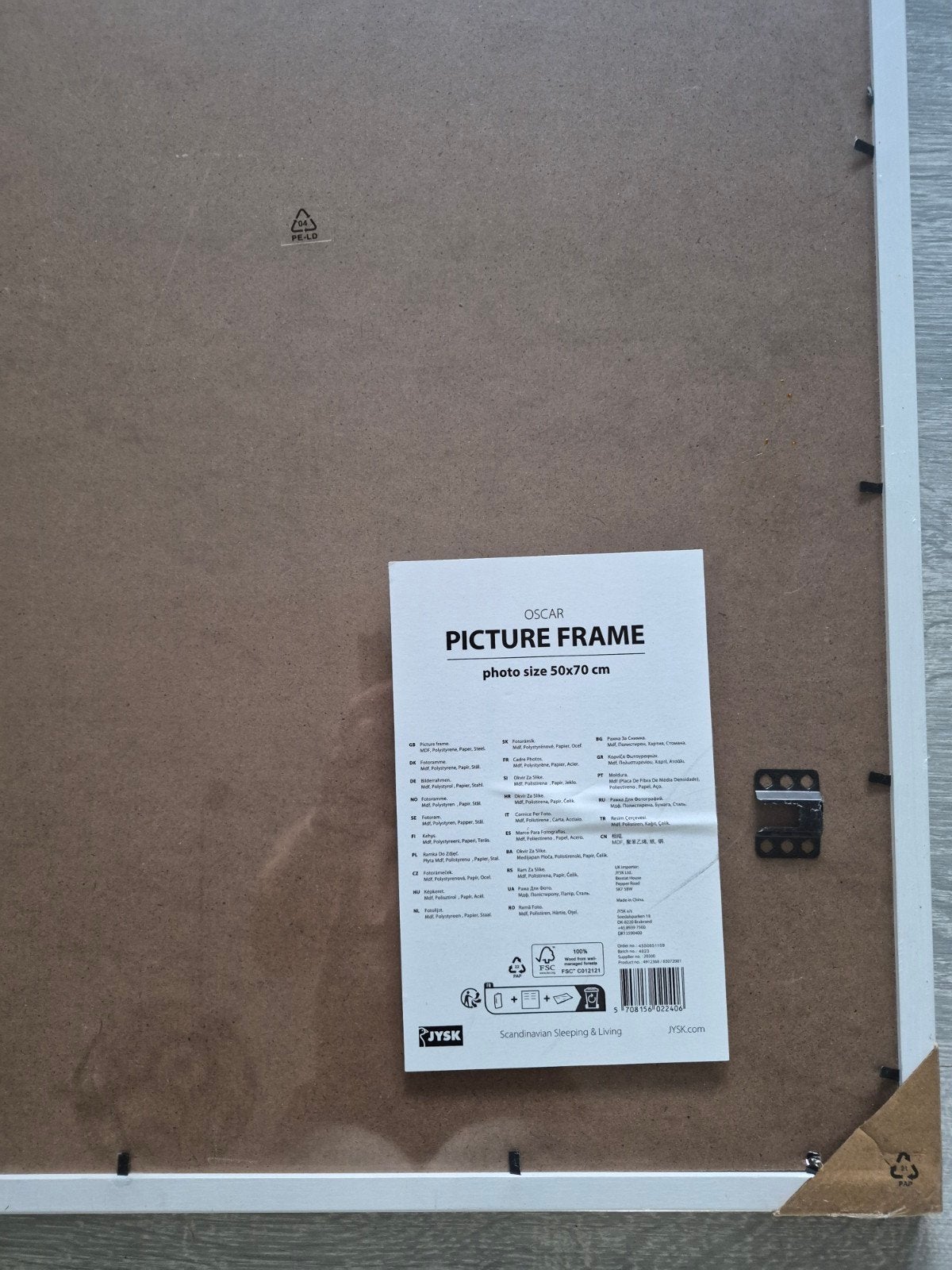 Fotolijst 50x70 cm zonder glas, Nieuw, Ophalen of Verzenden, Glas, Fotolijst