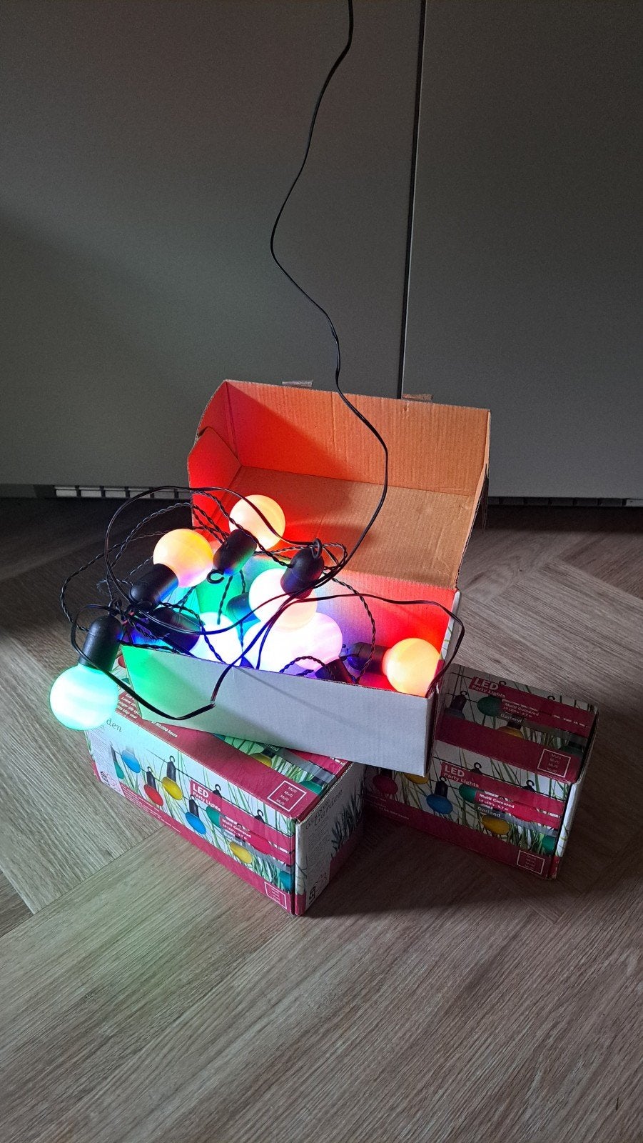 LED Party Verlichting Lichtslinger Kleurrijk (3 doosjes), Kunststof, Minder dan 50 watt, Overige typen, Ophalen of Verzenden