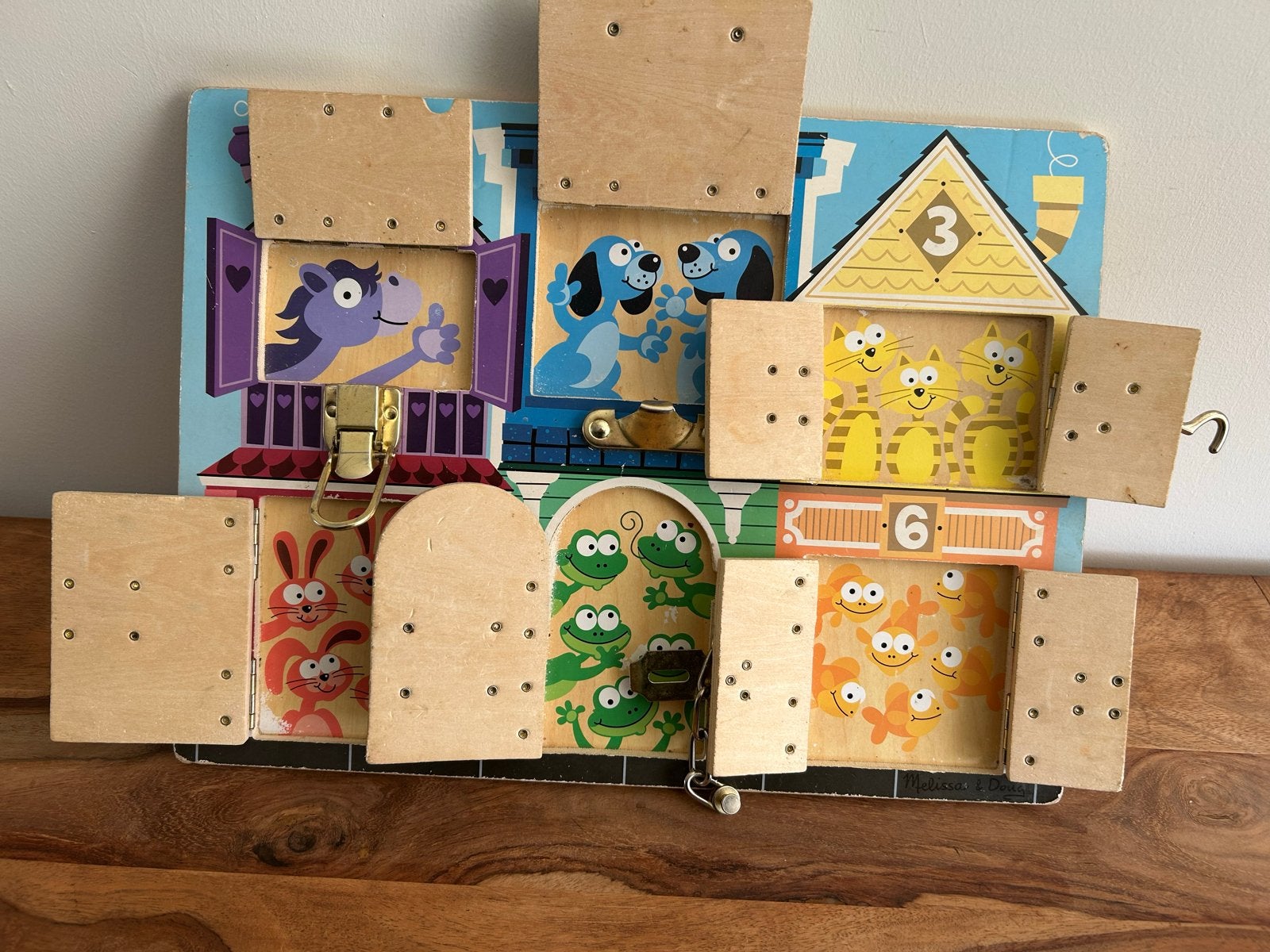 Melissa & Doug Latches Board - Educatief Houten Speelgoed, Ophalen of Verzenden, Gebruikt, Ontdekken