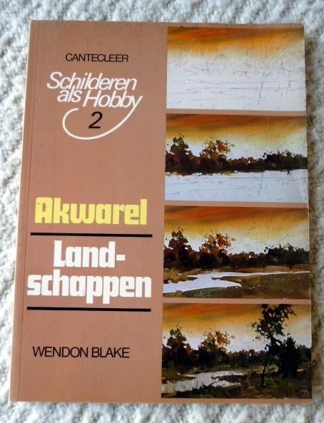 Aquarel - landschappen - zo goed als nieuw, Ophalen of Verzenden, Zo goed als nieuw, Waterverf