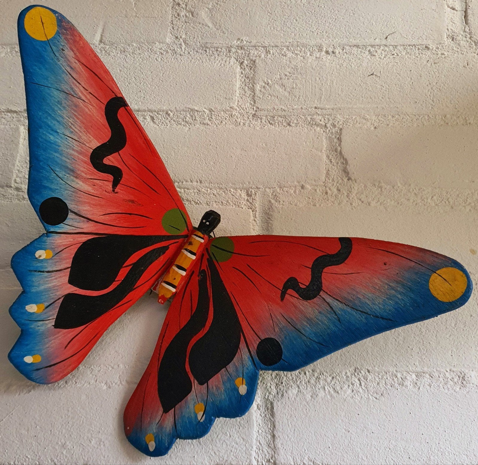 Vlinder beeld sculptuur voor aan de wand wandsculptuur hout, Ophalen of Verzenden, Hout, Wanddecoratie
