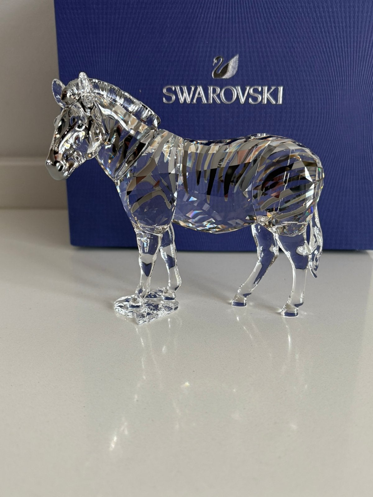 Swarovski jaarstuk zebra Amai, Verzamelen, Ophalen of Verzenden, Zo goed als nieuw, Figuurtje