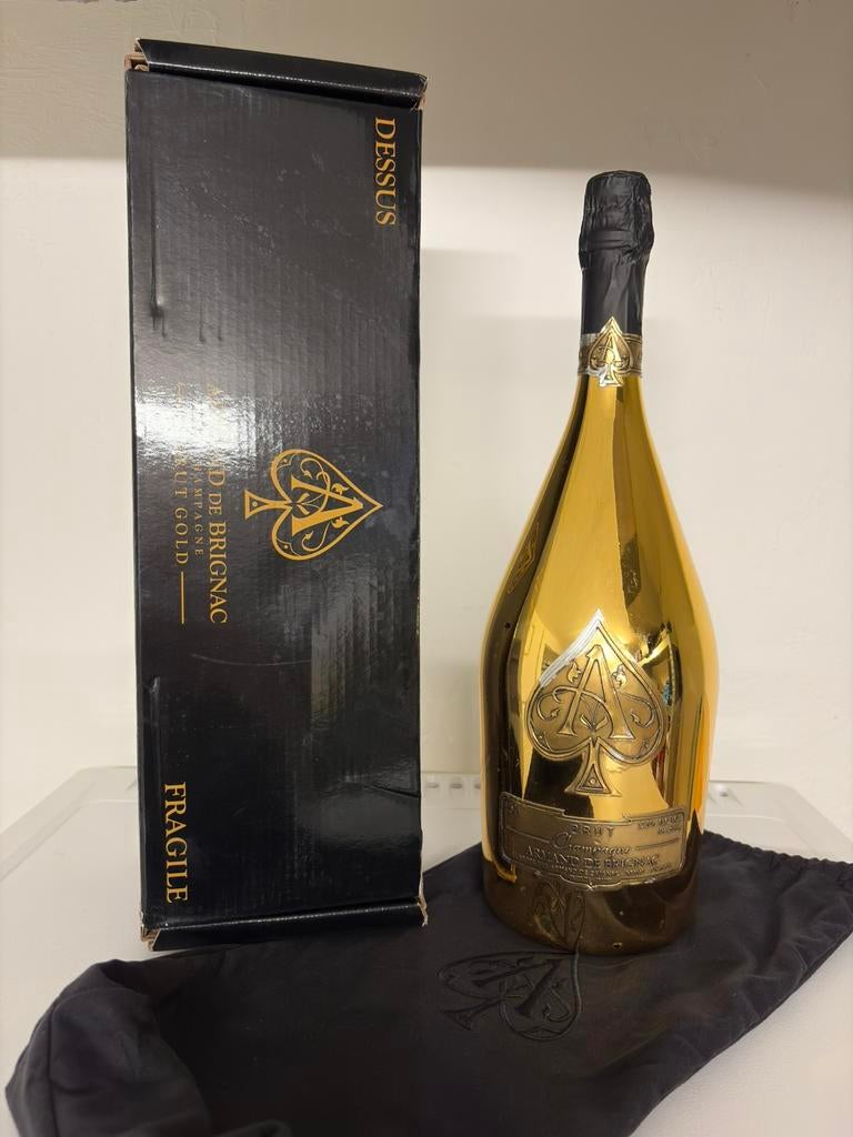 Armand de Brignac Magnum 1,5L, Frankrijk, Nieuw, Ophalen of Verzenden, Champagne