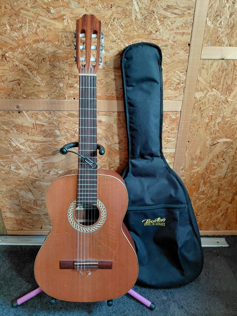 Juan Salvador 2c cadet klassieke gitaar, Ophalen, Gebruikt, Klassieke of Spaanse gitaar, Met koffer