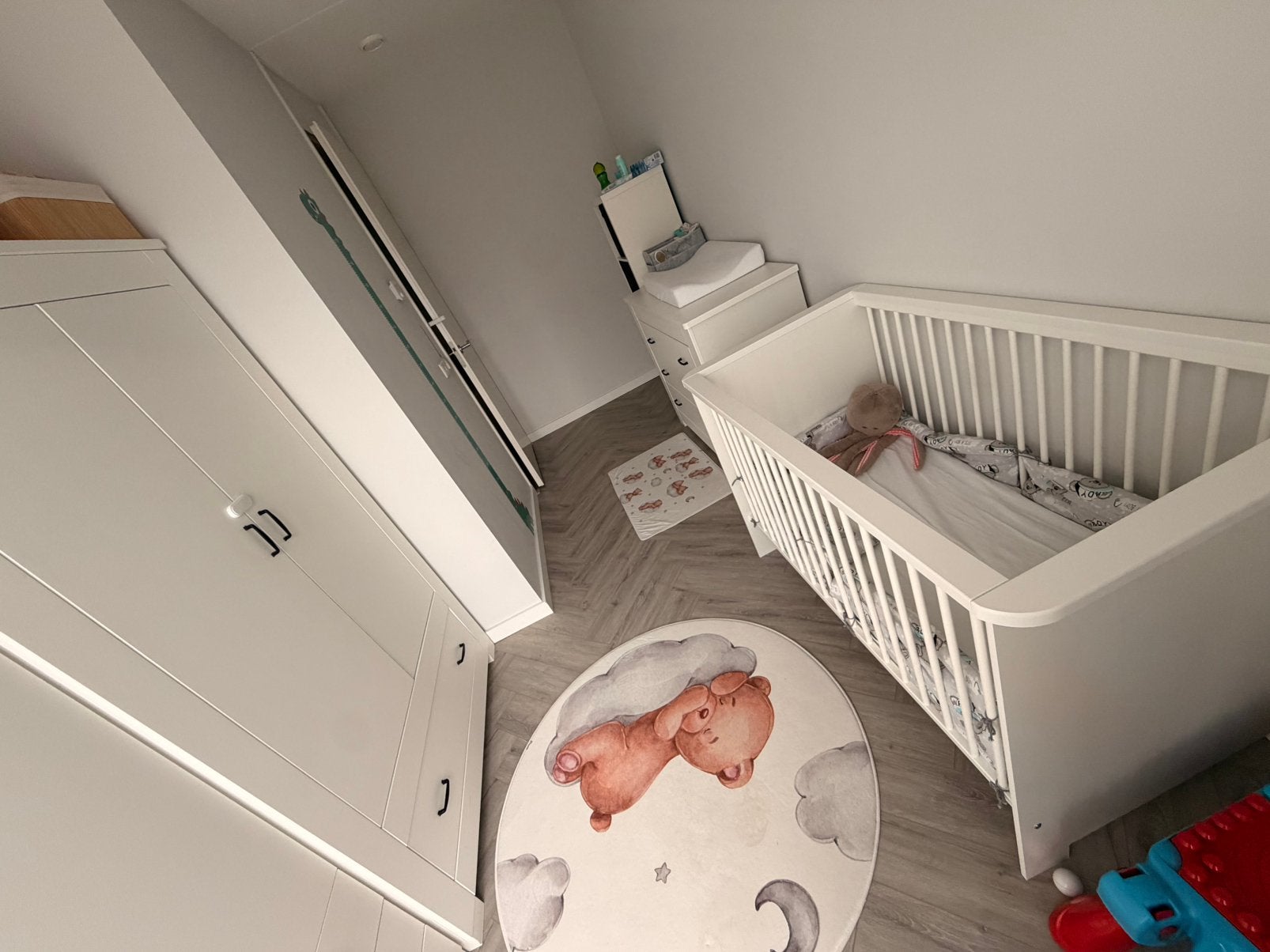 Complete witte babykamer met matras – 3-delige set, Kinderen en Baby's, Kinderkamer | Complete kinderkamers, Ophalen, Gebruikt