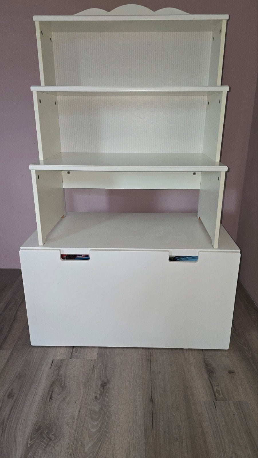 Ikea Stuva opbergkist/zitbankje en Hensvik opzetkast, Ophalen, Gebruikt, Minder dan 75 cm, 50 tot 70 cm