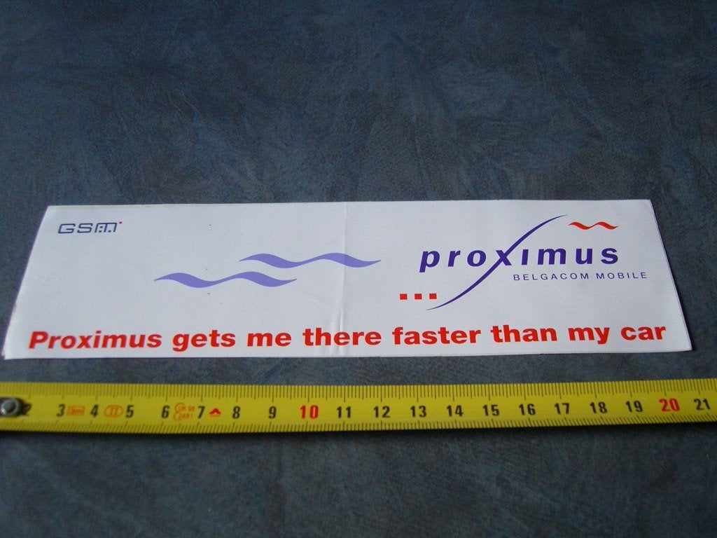sticker GSM  PROXIMUS  Belgacom Mobile   België, Verzamelen, Ophalen of Verzenden, Zo goed als nieuw