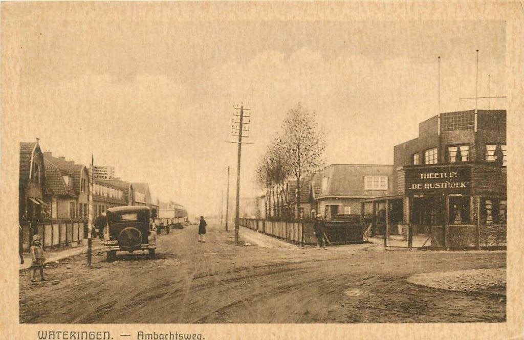 388-289-021 Wateringen Ambachtsweg, Verzamelen, Ansichtkaarten | Nederland, Verzenden, Voor 1920, Zuid-Holland