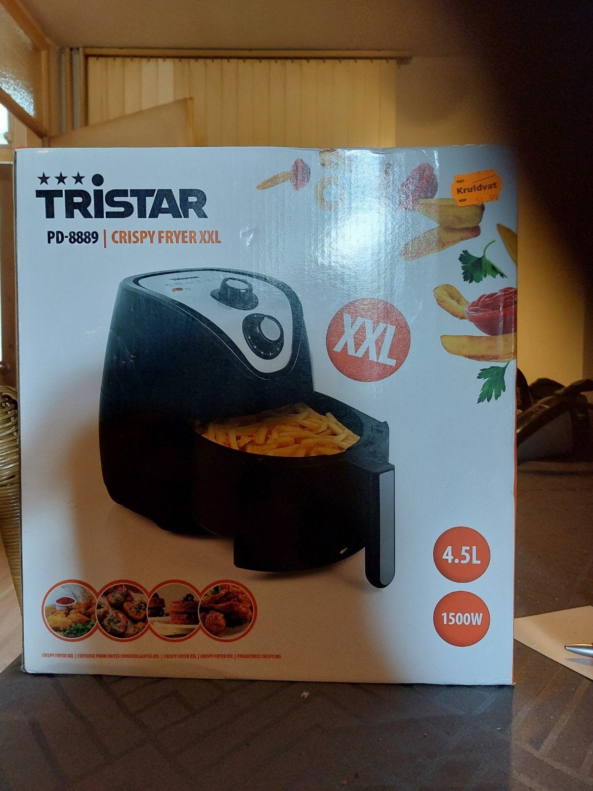 Tristar Airfryer PD-8889 XXL - Nieuw in doos, Ophalen, Nieuw, Airfryer XXL, 1500 gram of meer