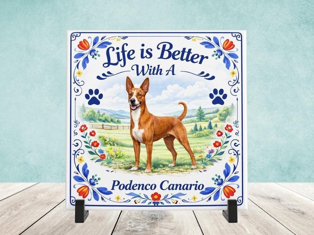 Life is Better with a Podenco Canario - Tegel, Verzenden, Nieuw