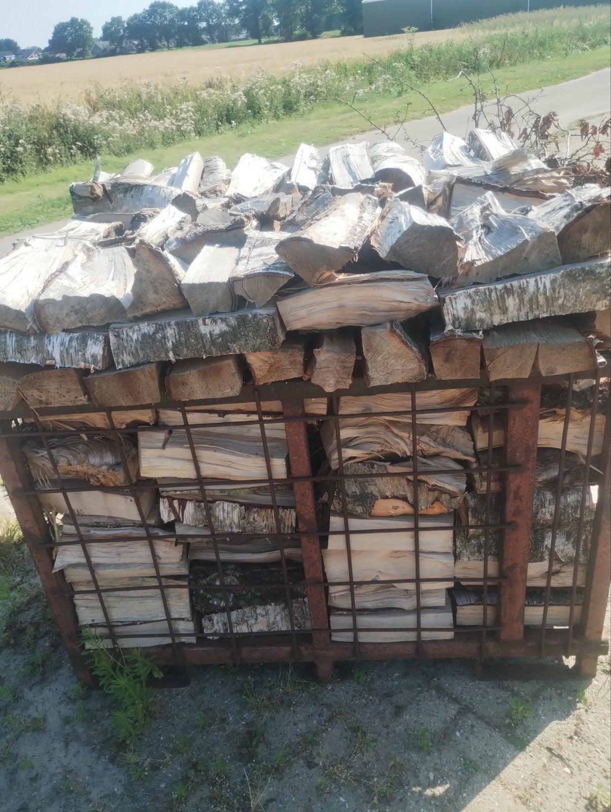 Gekloofd Berken- en Eikenhout - Ruim 2 kuub, Minder dan 3 m³, Ophalen, Berkenhout, Blokken