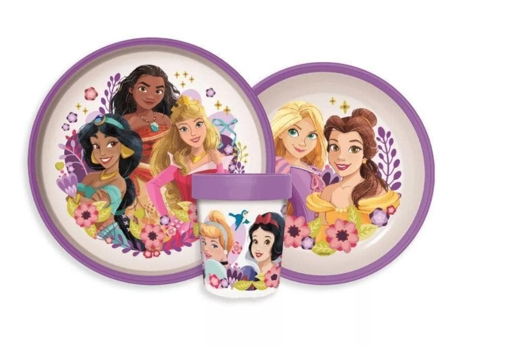 Disney Princess Kinderservies - 3 delige Dinerset / Eetsetje, Ophalen of Verzenden, Nieuw