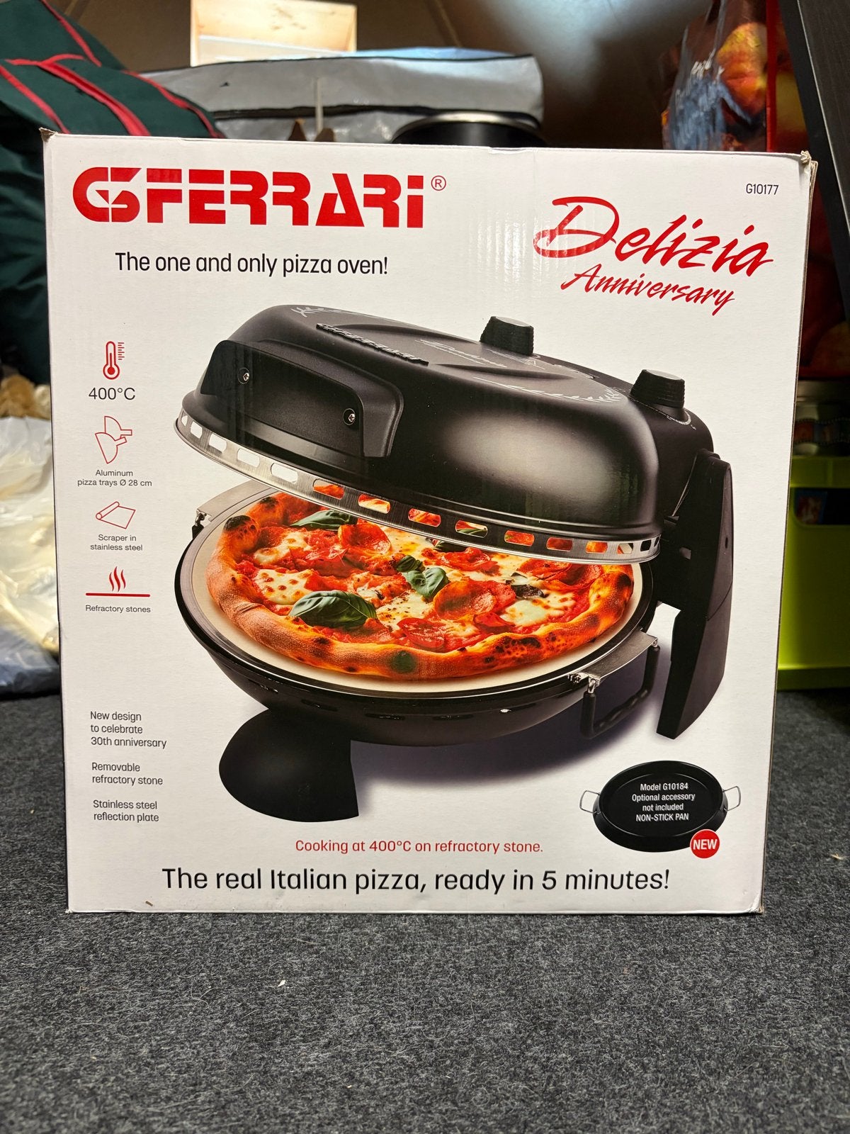 G3 Ferrari Delizia Pizzaoven - Gloednieuw!, Witgoed en Apparatuur, Ovens, Ophalen, Minder dan 45 cm, Overige merken, Pizzaoven