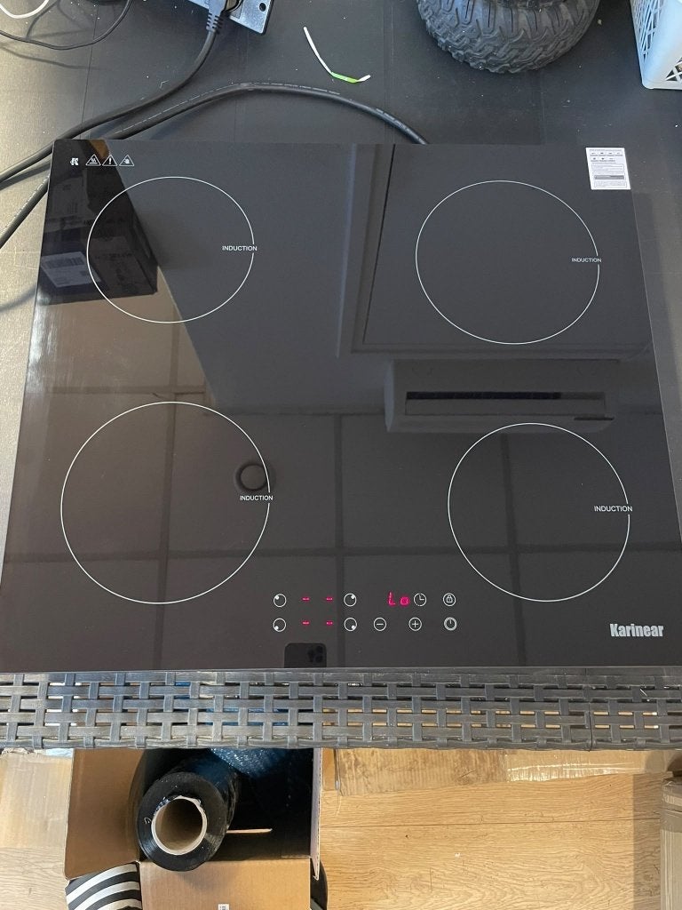 Karinear 4-Zones Inductiekookplaat - 59 cm - Gloednieuw, Nieuw, DEVENTER, Inbouw, Inductie