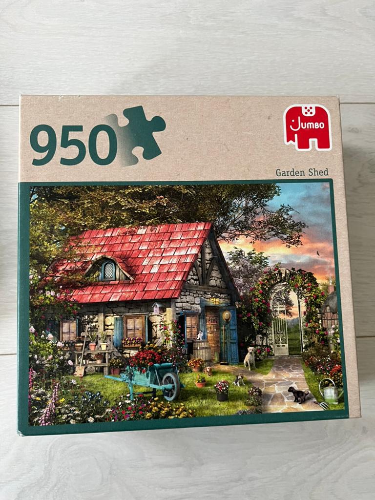 Puzzel garden shet 1000 stukjes, Ophalen, 500 t/m 1500 stukjes, Zo goed als nieuw