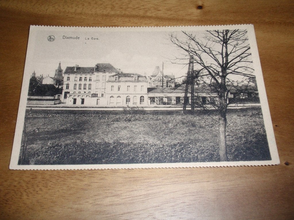 Station Diksmuide La Gare  WOI Steunkaart slachtoffers, Verzamelen, Verzenden, Voor 1920, Ongelopen, West-Vlaanderen