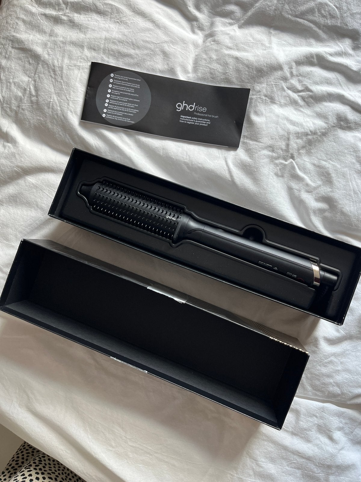 GHD Rise Hot Brush, Ophalen of Verzenden, Zo goed als nieuw, Krultang of Stijltang
