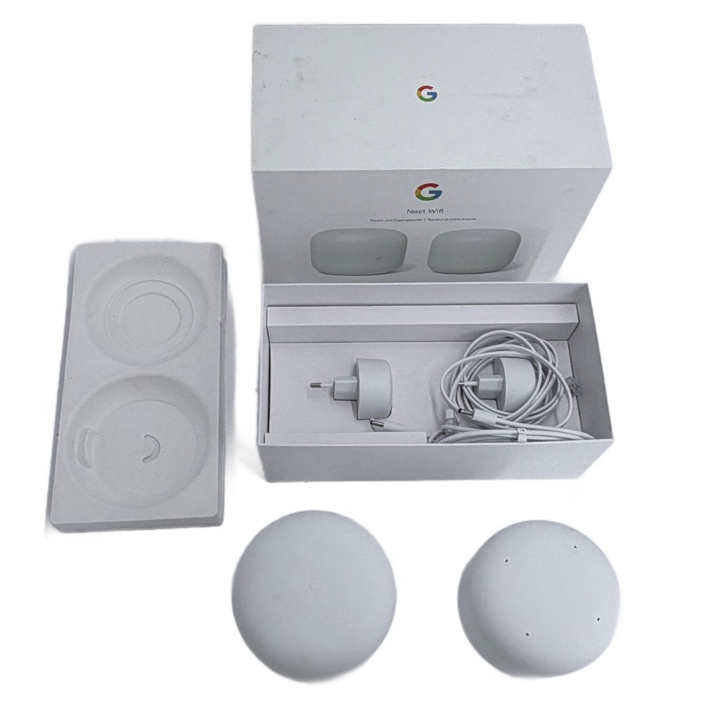 Google Nest Wifi Mesh WiFi Systeem | Router + Wifi Punt |, Google, Zo goed als nieuw, Press@google.com, 1600 Amphitheatre Parkway
Mountain View, CA 94043
USA