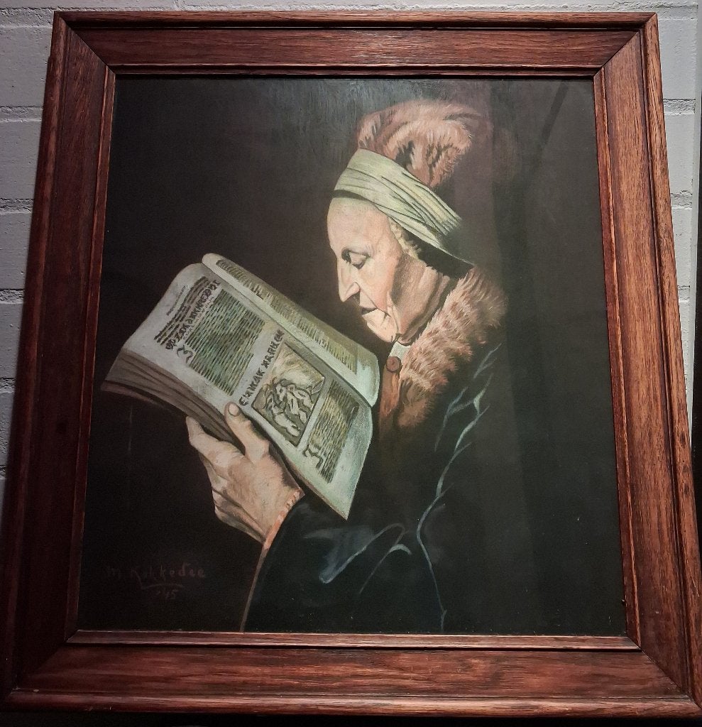 Mooie lijst met schilderij, Ophalen, Doek, Portret of Personen, Oud hollands