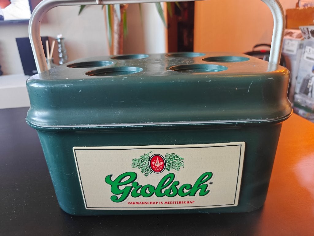 Grolsch koelbox in prima werkende staat, Caravans en Kamperen, Ophalen of Verzenden, Zo goed als nieuw, Koelelement