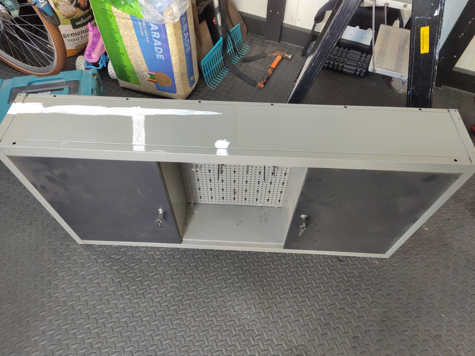 Stalen Gereedschapskast 120x60x19cm, Doe-het-zelf en Verbouw, Werkbanken, Ophalen, Gebruikt, 120 tot 170 cm