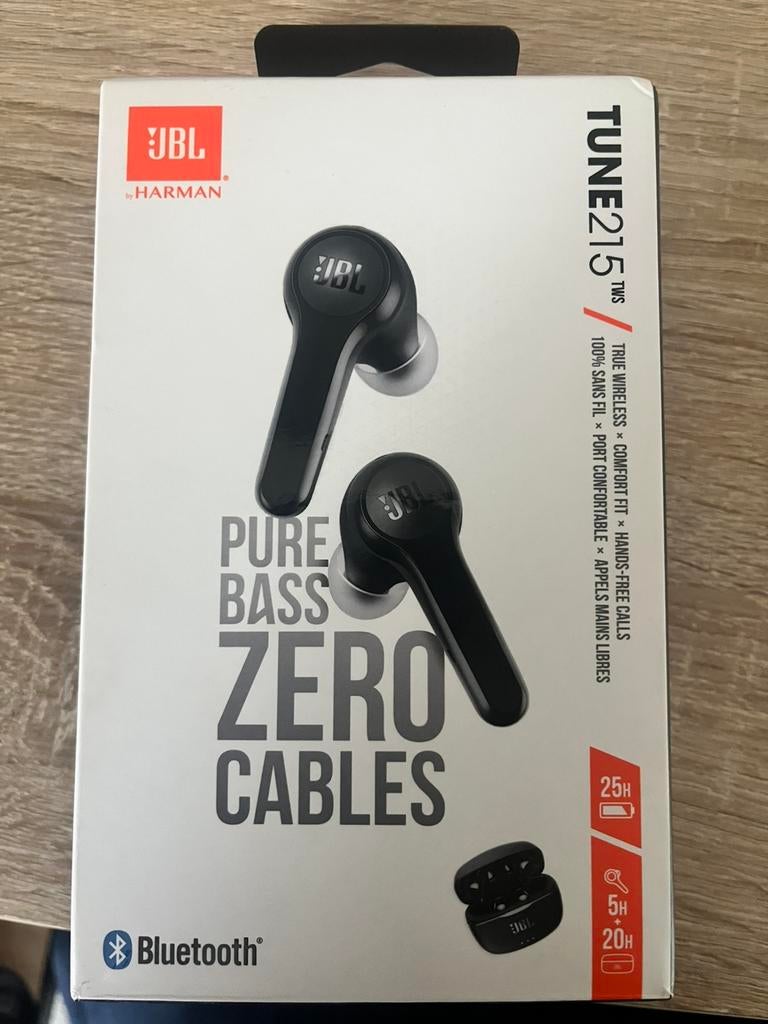 JBL Draadloze Oortjes met Oplaadcase en Accessoires, Ophalen of Verzenden, Gebruikt, Overige merken, Draadloos