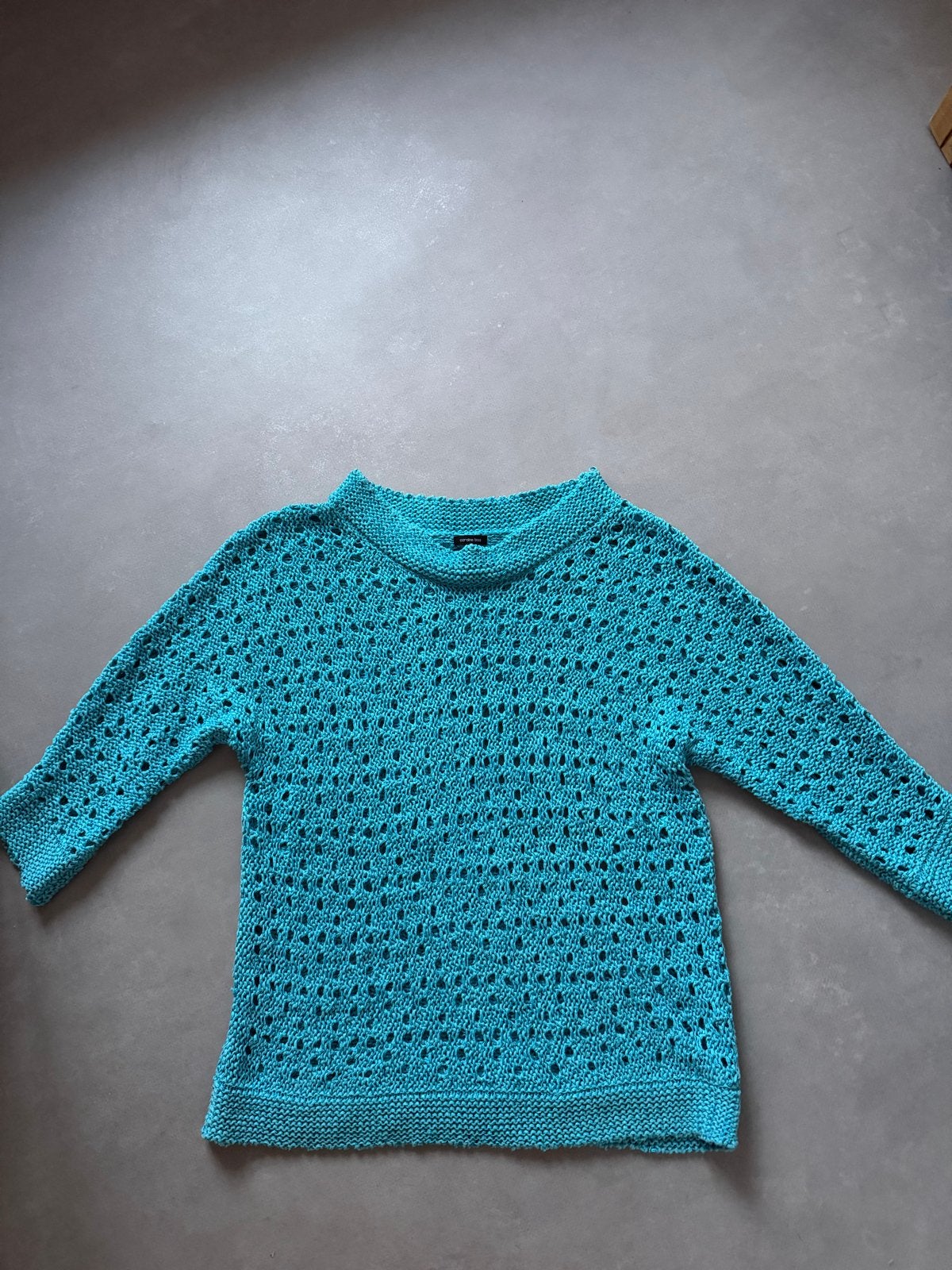 Caroline Biss Turquoise Gebreide Trui Maat 40, Ophalen of Verzenden, Zo goed als nieuw, Maat 38/40 (M), Overige kleuren