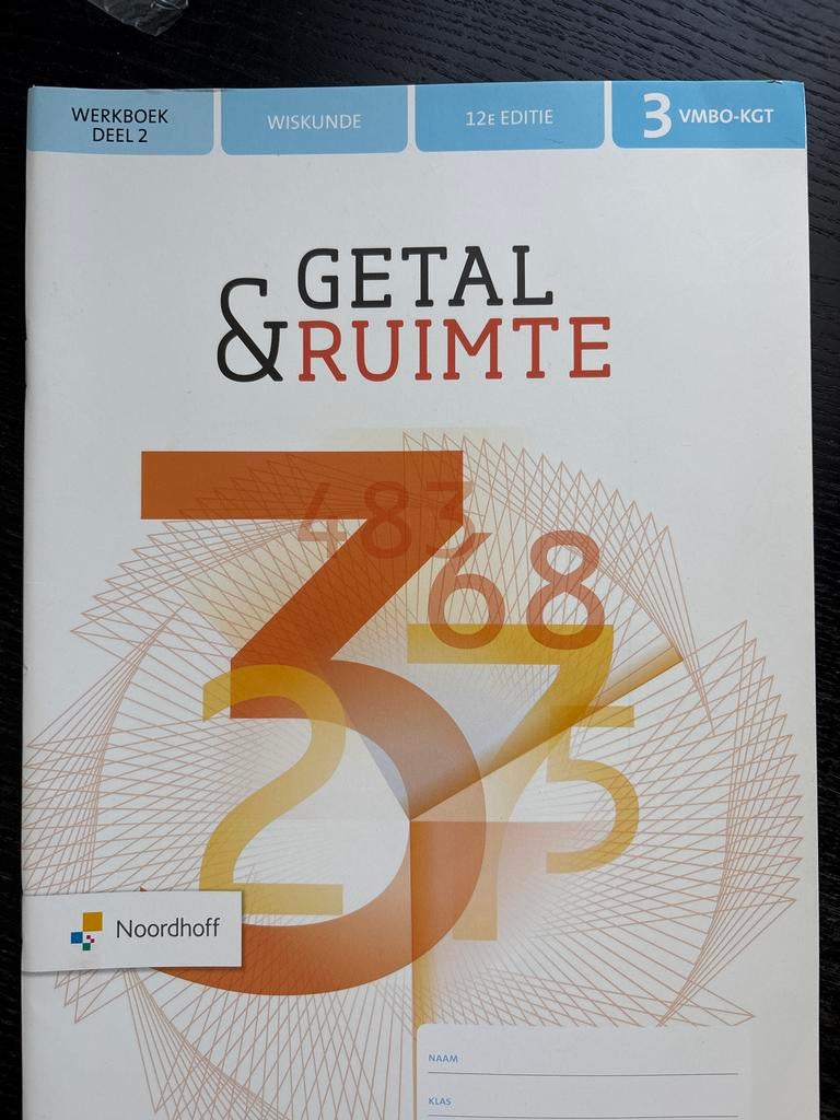 Getal & Ruimte Werkboek deel 2 Wiskunde VMBO-KGT 3, Ophalen of Verzenden, Gelezen, VMBO, Wiskunde A