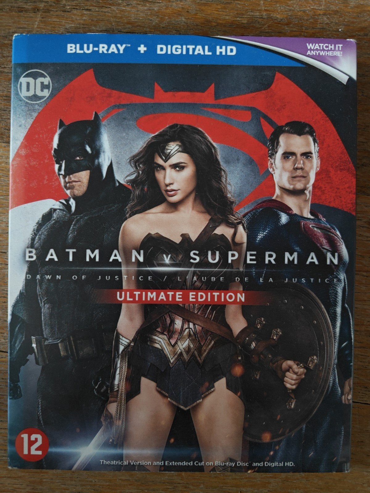 Batman v Superman:  Ultimate Edition Blu-ray, Cd's en Dvd's, Engels, Film, Nederlands, Actie