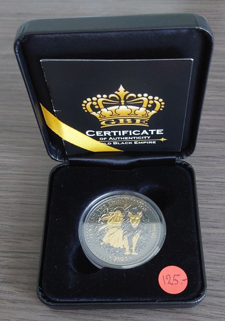 St.Helena 1 pound 2023 Gold Black Empire Edition, Ophalen of Verzenden, Overige landen, Zilver