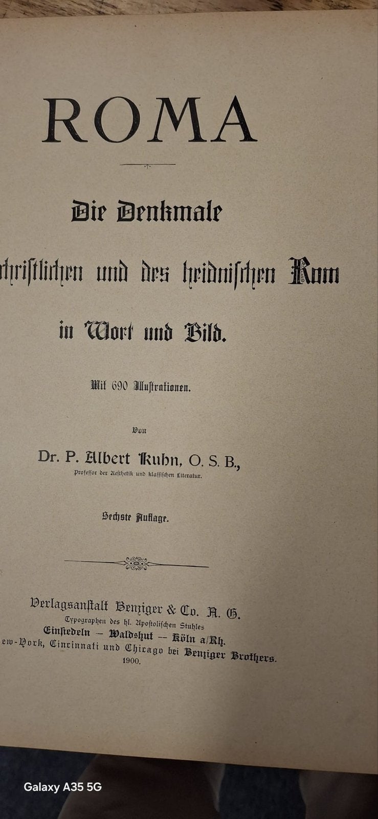 Roma: Die Denkmale - P. Albert Kuhn (1900), Ophalen of Verzenden, Gelezen, Europa overig