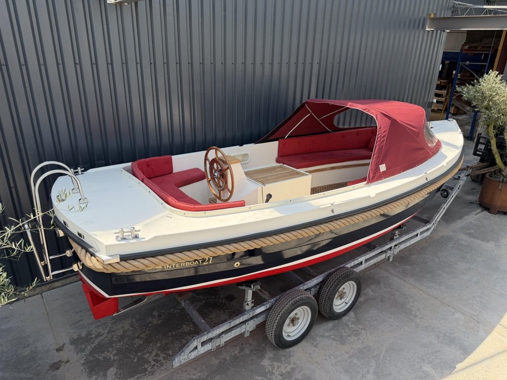 Interboat 21 Vetus 3 CIL Teak BJ1997 KAP ZGAN! 17 19 20, Watersport en Boten, Overige typen, Interboat, Diesel, Zo goed als nieuw
