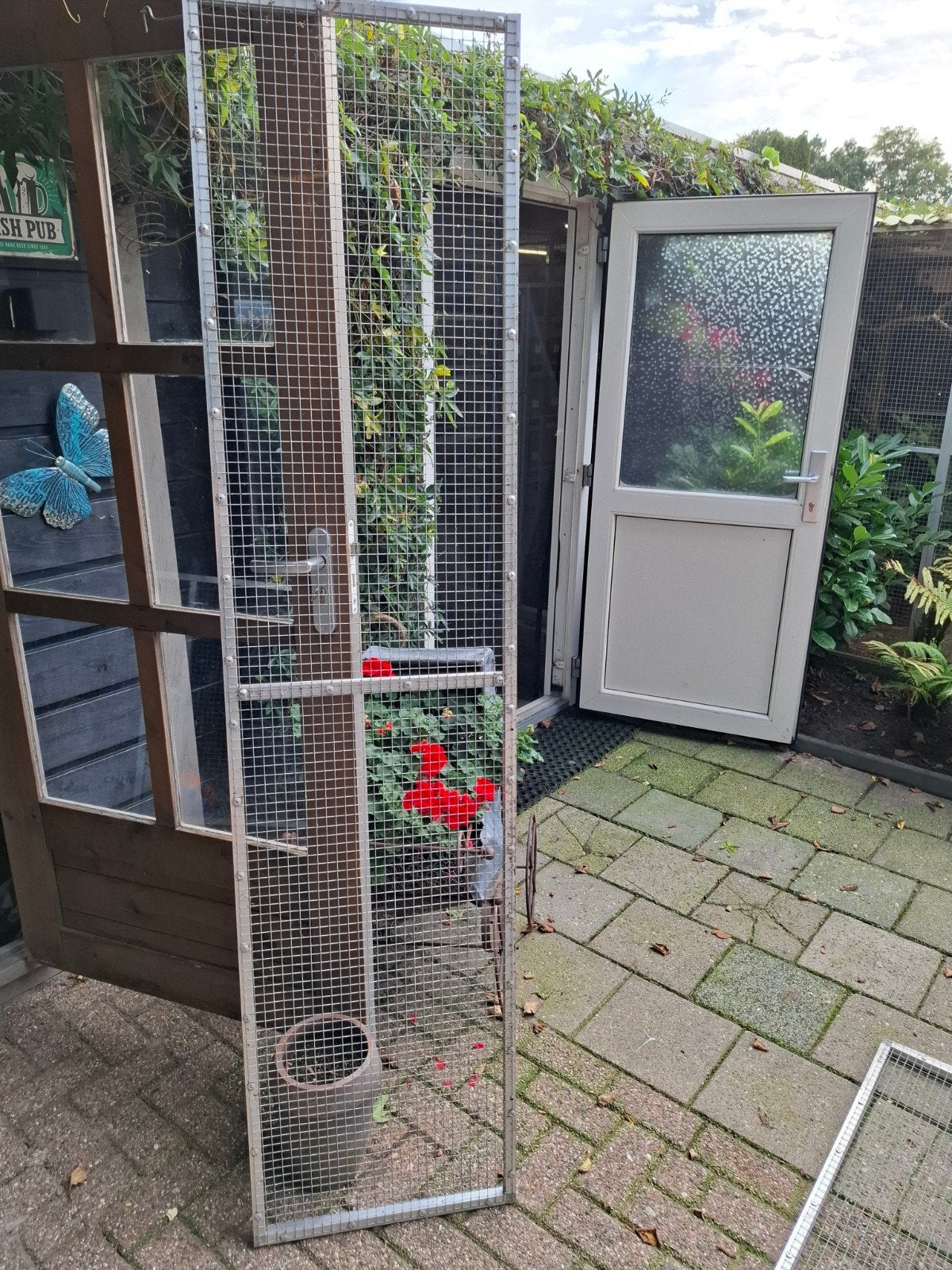 voliere met hoek, Dieren en Toebehoren, Ophalen of Verzenden, Metaal, Volière